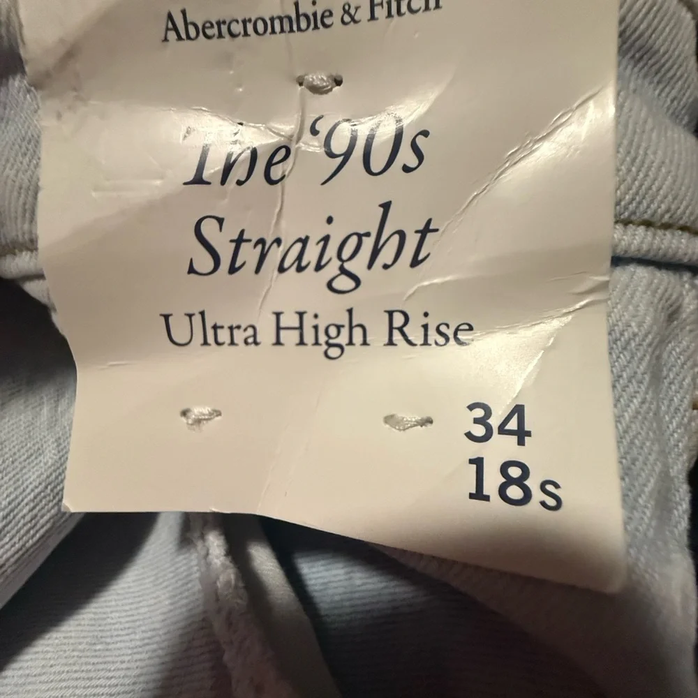 Abercrombie and Fitch the 90s straight ultra high rise jeans 
size 34/18 s - Picture 5 of 12